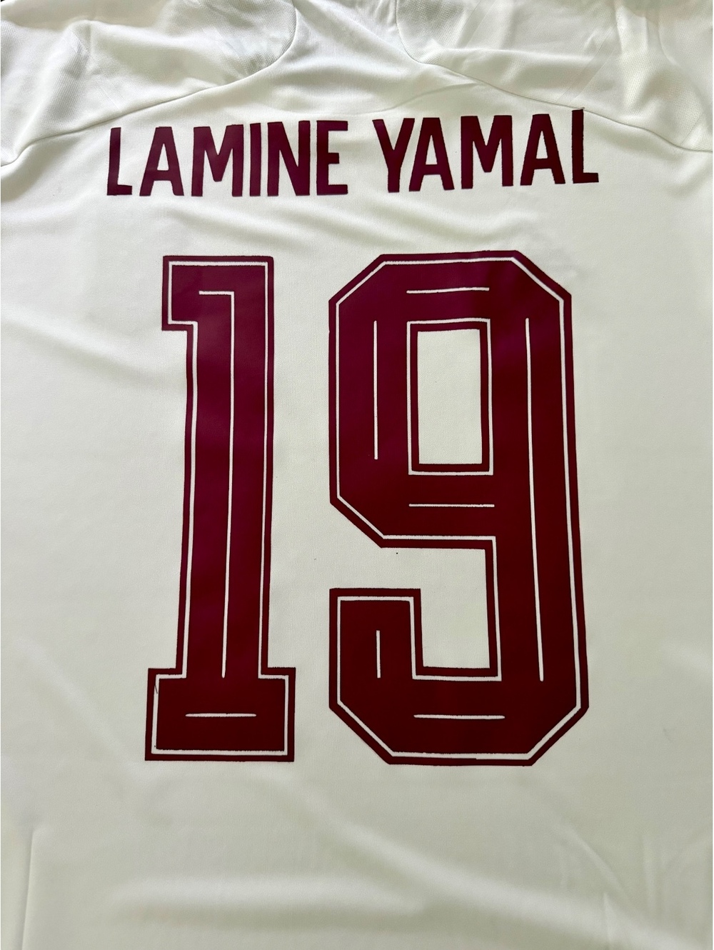 Lamine Yamal Spain Adidas White and Maroon details 2XL - Picture 5 of 8